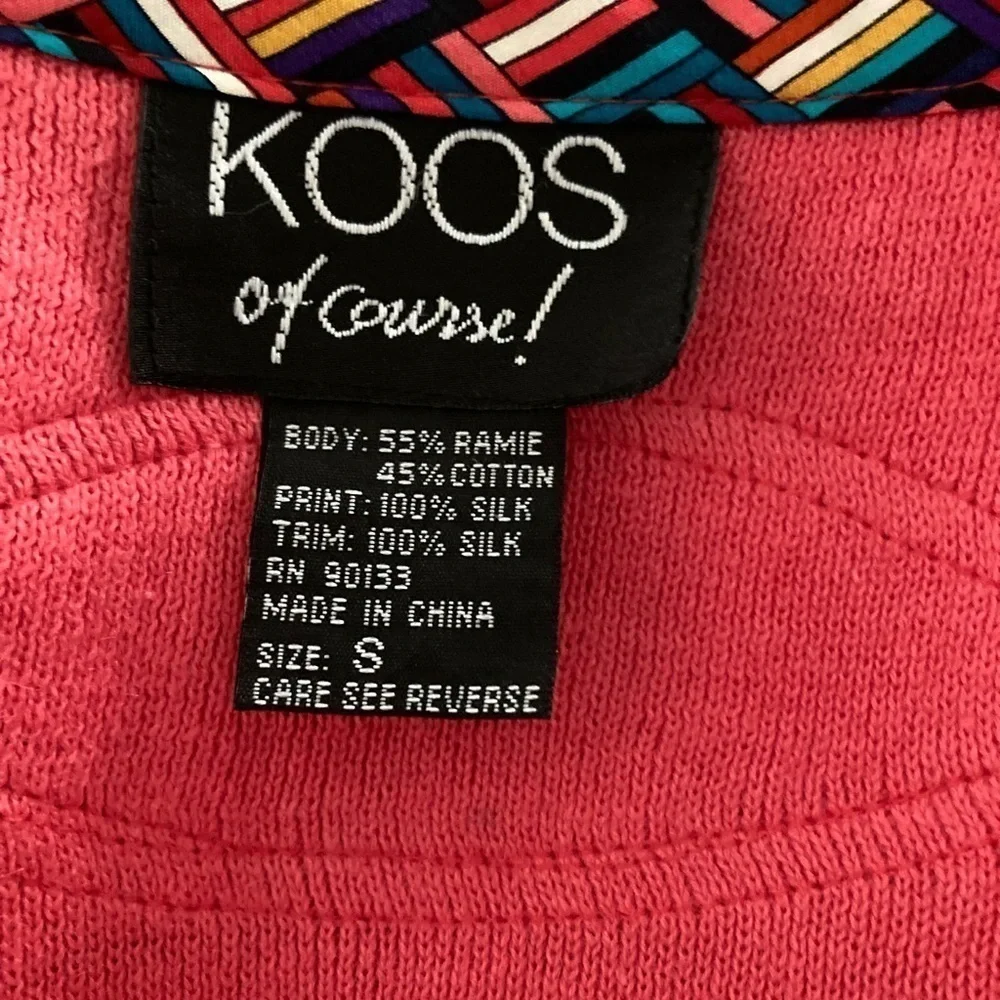 Koos of Course 3 piece outfit Vintage skirt cardigan tee shirt Small Medium - Picture 8 of 16